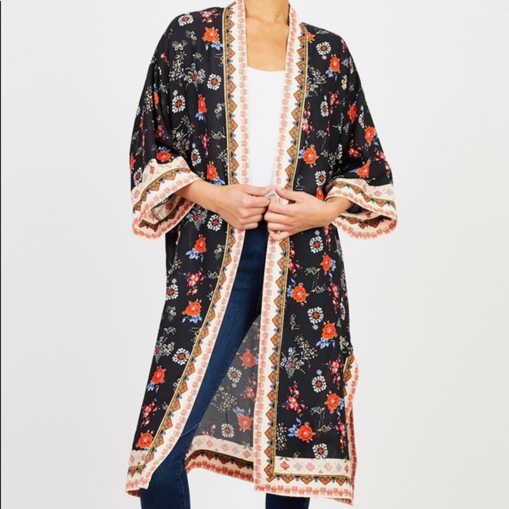 Max Studio - floral kimono
